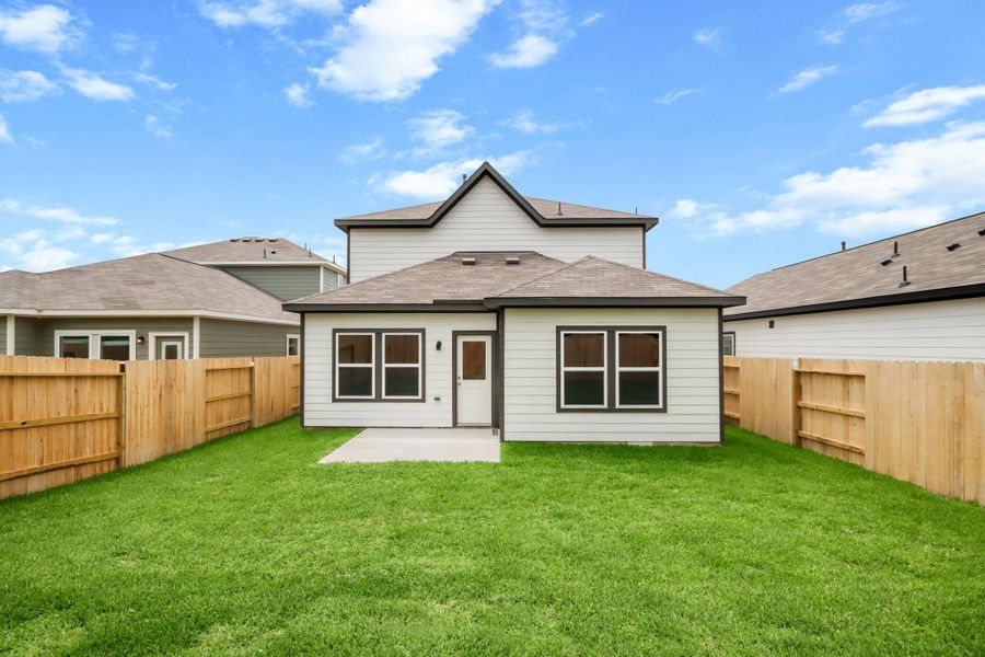Exterior details and patio area of a home in Maple Woods, Hockley (Image 4).