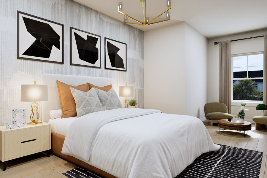 Representative furnished interior of a home built from the The Camellia by David Weekley Homes in Mantua Point Classics, Van Alstyne (Image 4).