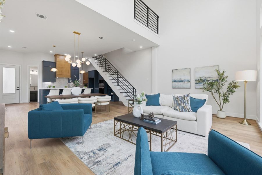 Furnished interior view inside a new home in , Houston (Image 9).