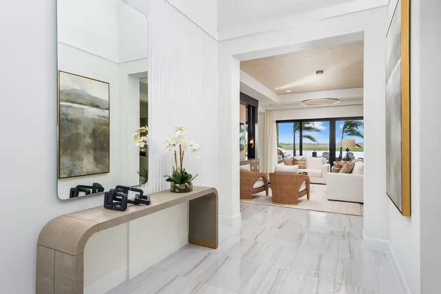 Representative furnished interior of a home built from the Caroline by GL Homes in Valencia Parc at Riverland, Port St. Lucie (Image 13).