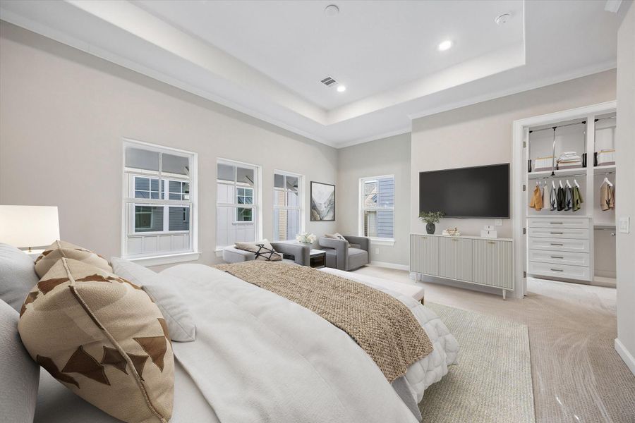 Furnished interior view inside a new home in , Houston (Image 26).