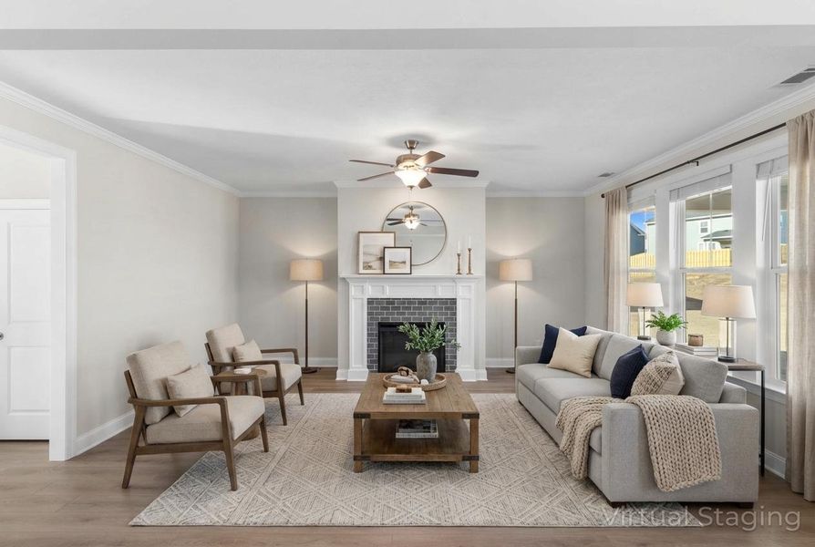 Furnished interior view inside a new home in Tillery Park, Grovetown (Image 7). Furnished interior view inside a new home in Tillery Park, Grovetown (Image 7).