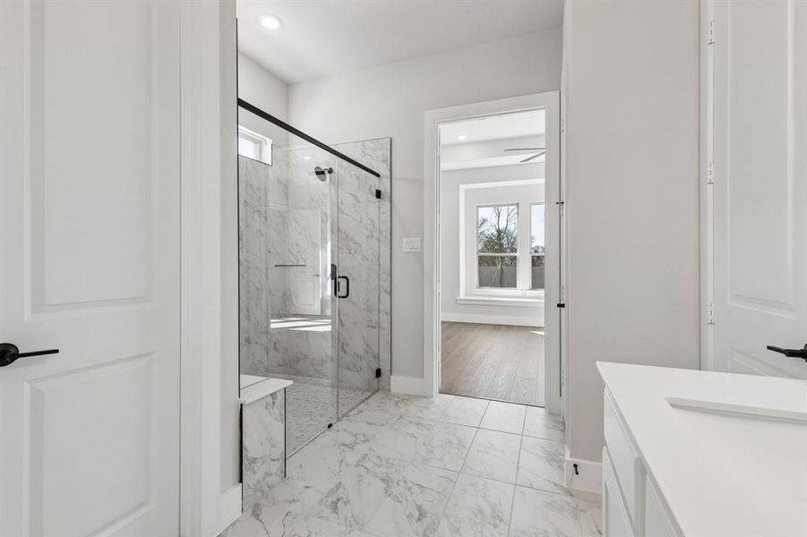 Furnished interior view inside a new home in Painted Tree Lakeside, McKinney (Image 18).