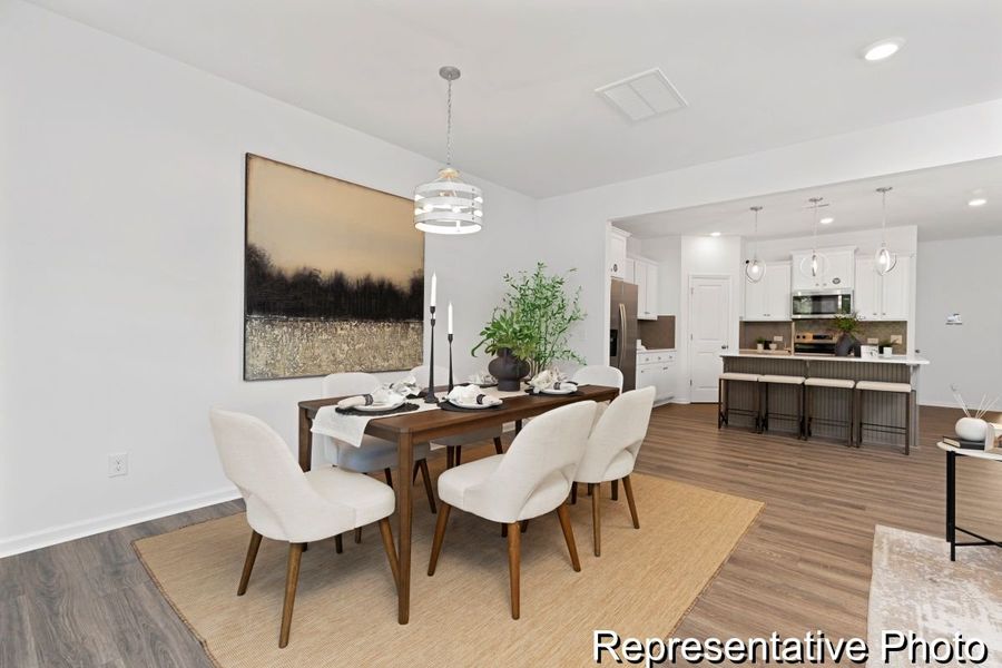 Furnished interior view inside a new home in Westbrook Falls Townhomes, Colfax (Image 6).