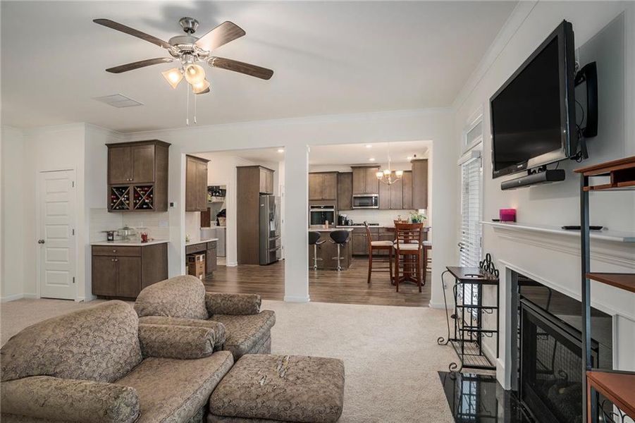 Furnished interior view inside a new home in Wildwood, Covington (Image 13).