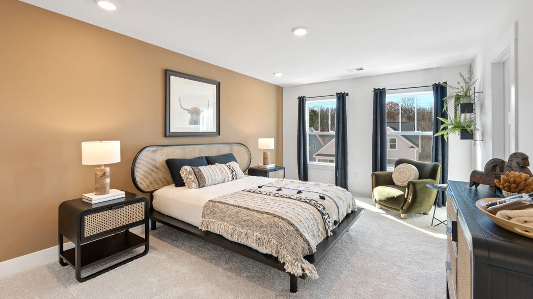 Bedroom of The Drayton Design by DRB Homes