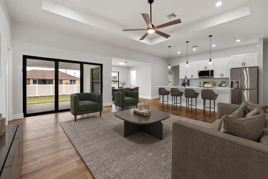 Furnished interior view inside a new home in , Lehigh Acres (Image 14).