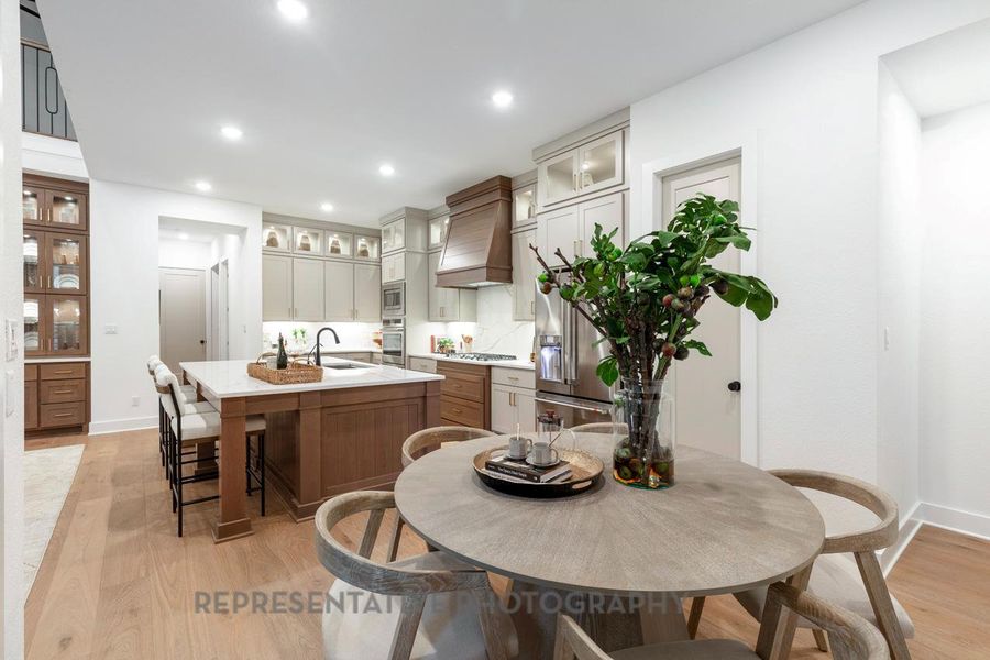 Furnished interior view inside a new home in Santa Rita Ranch: 90ft. lots, Liberty Hill (Image 27).