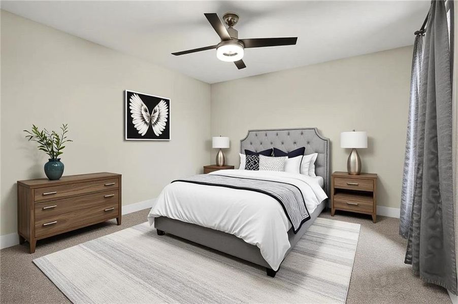 Furnished interior view inside a new home in , Loganville (Image 12).