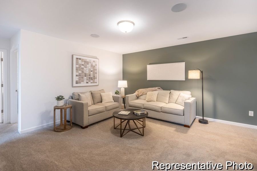 Furnished interior view inside a new home in Covington Ridge Townhomes, Thomasville (Image 11).