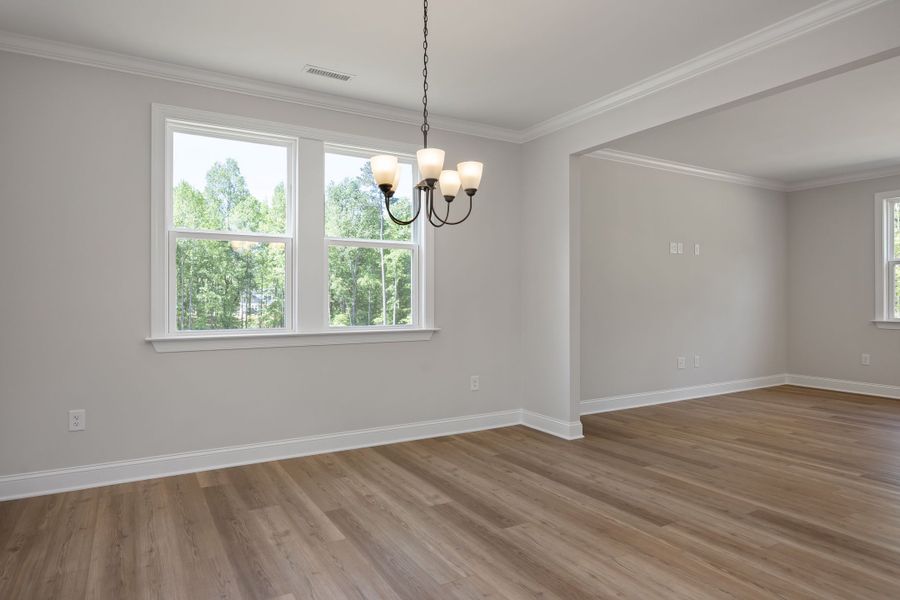 Representative unfurnished interior of a home built from the The Beech by Davidson Homes LLC in Wendell Ridge, Wendell (Image 40).