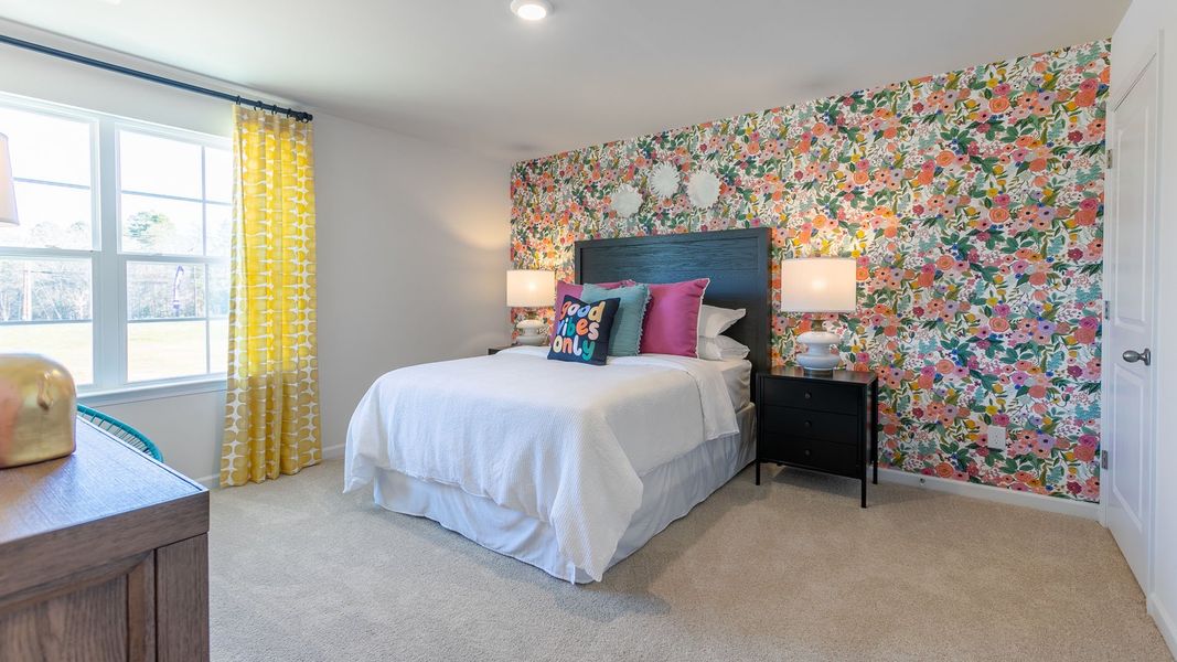 Representative furnished interior of a home built from the Penwell by D.R. Horton in Foxtail, Yadkinville (Image 26).