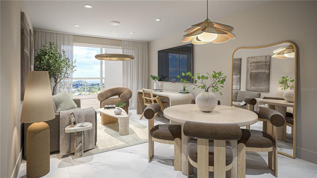 Furnished interior view inside a new home in , Sarasota (Image 4).