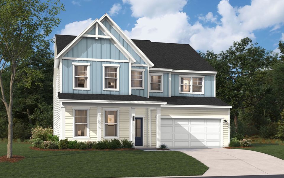 Representative exterior photo of a completed home built from the The Nathaniel by Stanley Martin Homes in Southbridge, Sumter, SC (Image 18).