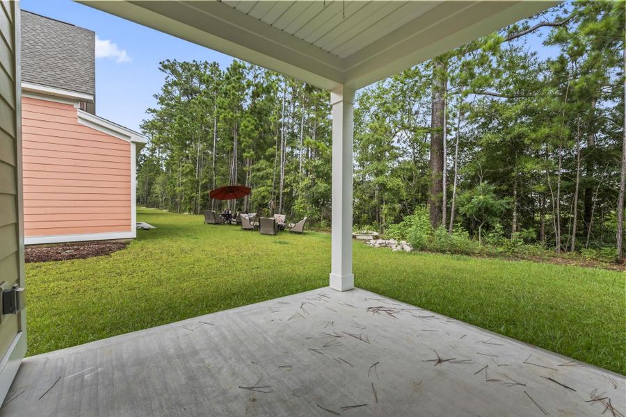 Exterior details and patio area of a home in White Oak Estates, Conway (Image 24).