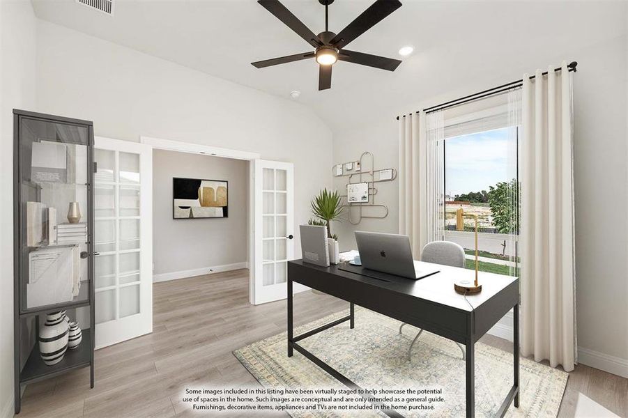 Furnished interior view inside a new home in Parks of Aledo, Aledo (Image 11). Furnished interior view inside a new home in Parks of Aledo, Aledo (Image 11).