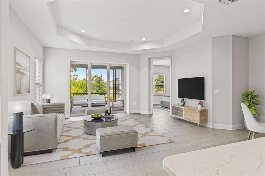 Furnished interior view inside a new home in Wysteria, Venice (Image 16).