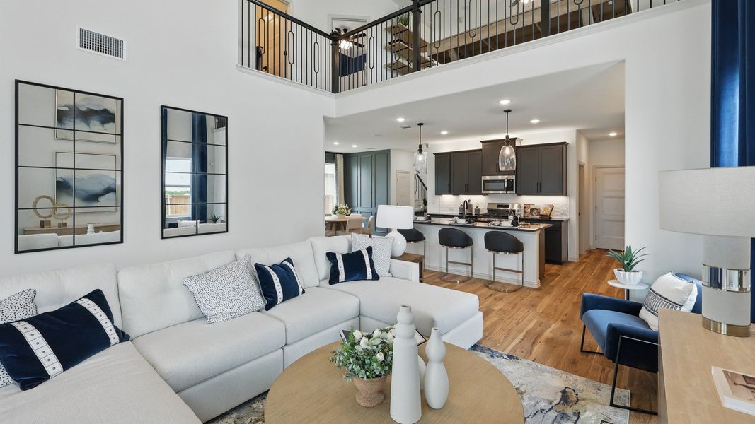 Representative furnished interior of a home built from the Wayfinder by DRB Homes in Westridge Journey, McKinney (Image 11).