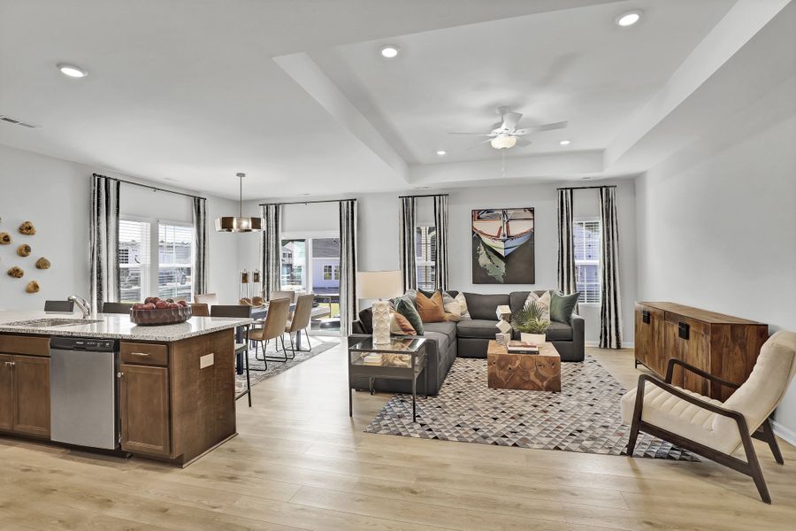 Furnished interior view inside a new home in Citadel Point at Southbridge, Sneads Ferry (Image 12).
