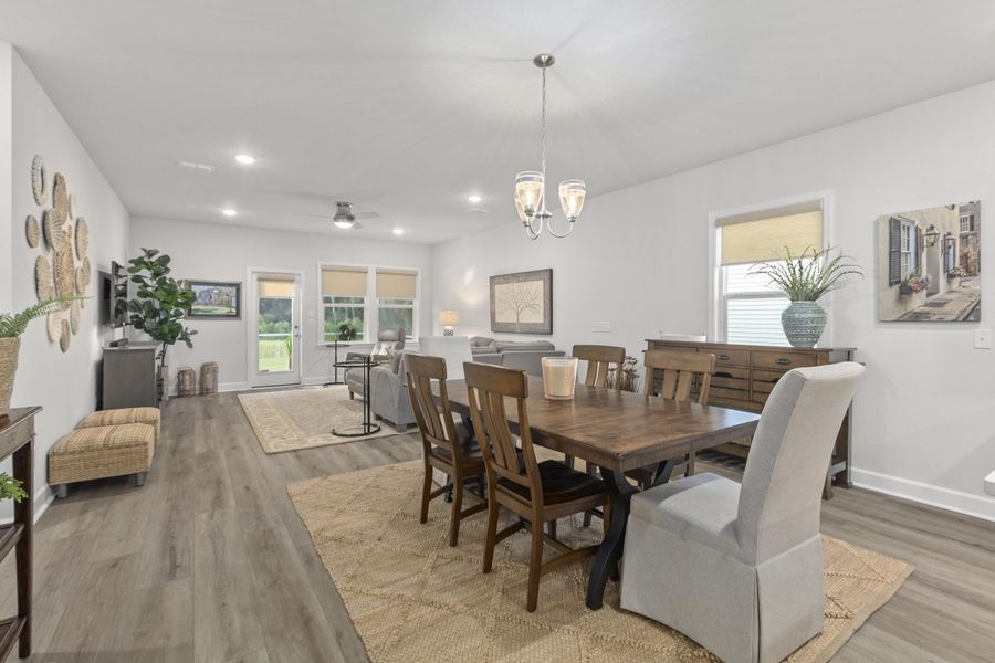 Furnished interior view inside a new home in Cedar Glen Preserve, Huger (Image 10).