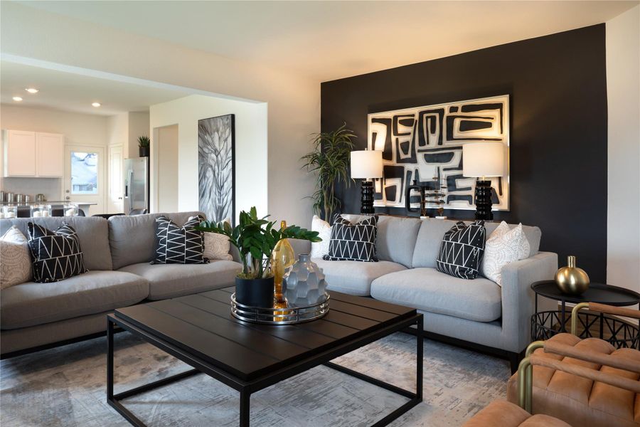 Furnished interior view inside a new home in Meadowlark Preserve, Pflugerville (Image 8).