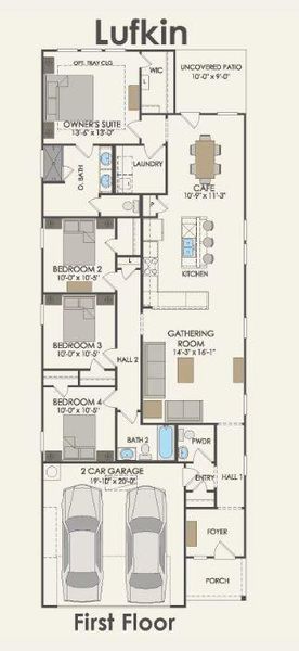 Pulte Homes, Lufkin floor plan