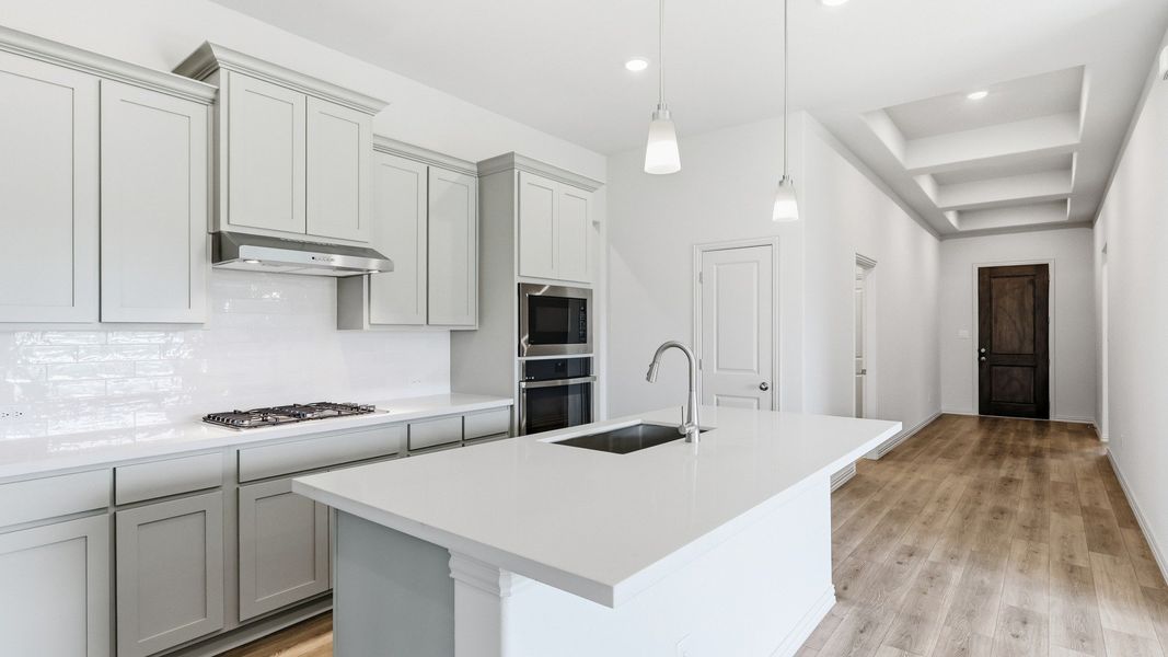 Furnished interior view inside a new home in Green Meadows Premier, Celina (Image 26).