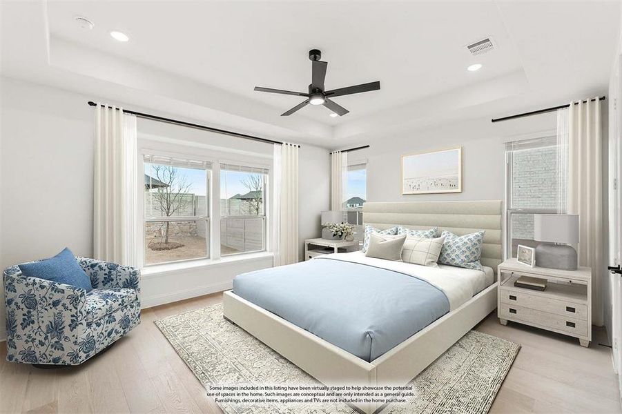 Furnished interior view inside a new home in Painted Tree, McKinney (Image 9).