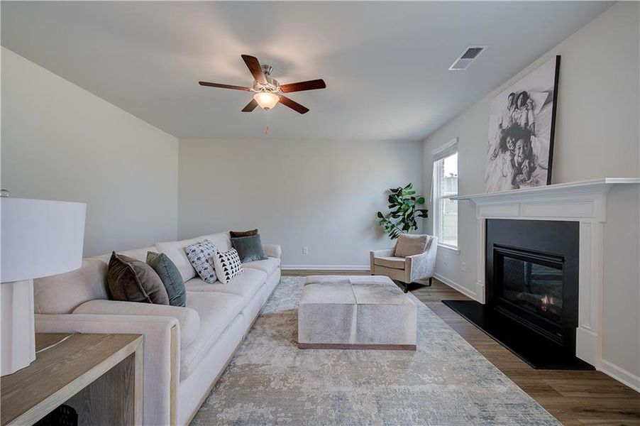 Furnished interior view inside a new home in Burchwood, Stockbridge (Image 18).