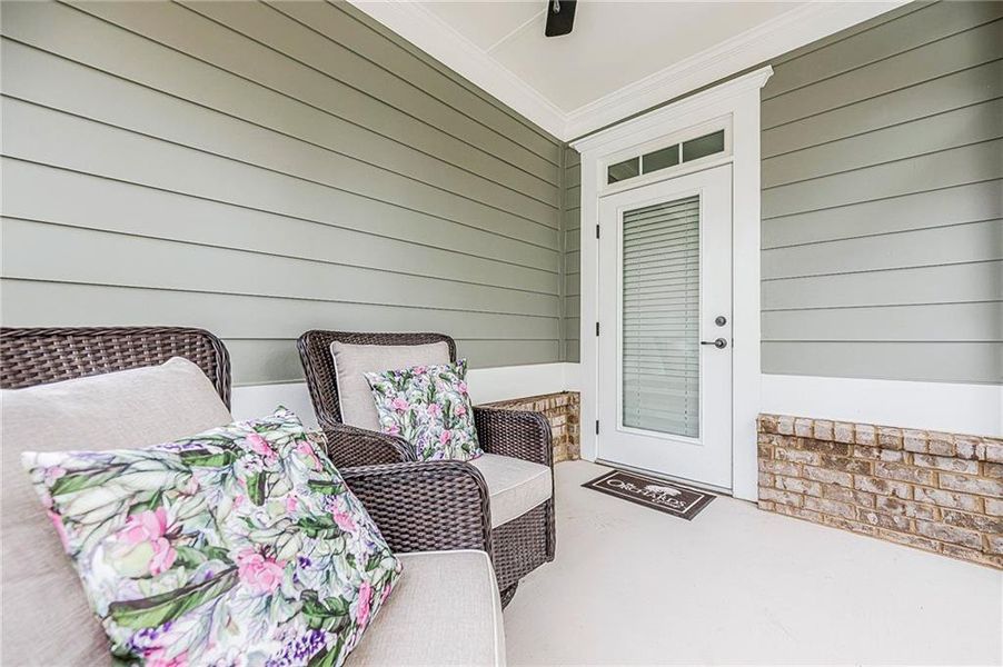 Exterior details and patio area of a home in , Cumming (Image 3). Exterior details and patio area of a home in , Cumming (Image 3).