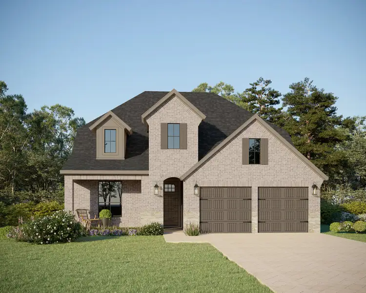 Plan 1561 Elevation A w/ Stone Plan 1561 Elevation A w/ Stone