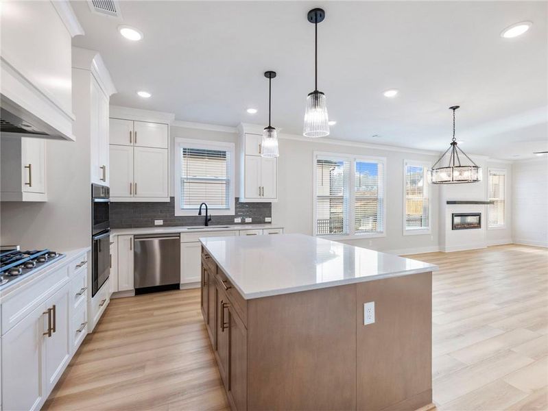 Furnished interior view inside a new home in , Buford (Image 11).