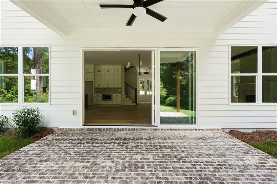 Exterior details and patio area of a home in , Marietta (Image 30).