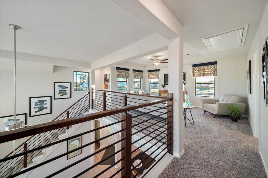 Furnished interior view inside a new home in Granger Pines, Conroe (Image 18).
