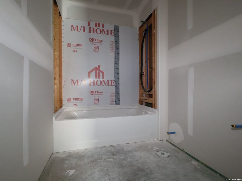 In-progress construction of a new home in Park Place, New Braunfels, TX (Image 26).