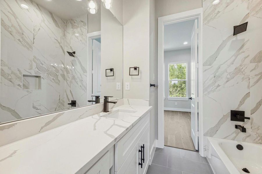 Furnished interior view inside a new home in , Houston (Image 6).