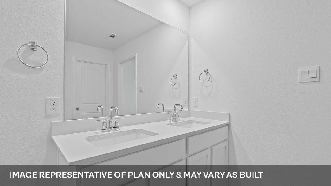 Representative interior finishes for a home built from the The Emma by D.R. Horton in Carillon, Manor (Image 13).