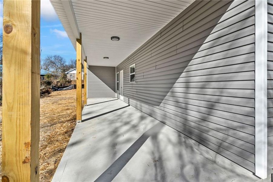 Exterior details and patio area of a home in , Toccoa (Image 2). Exterior details and patio area of a home in , Toccoa (Image 2).