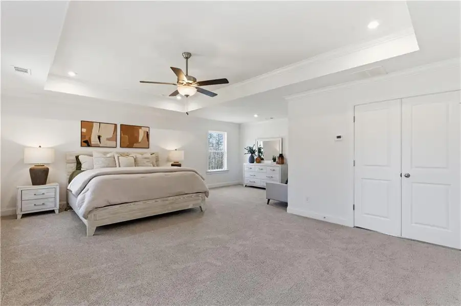 Furnished interior view inside a new home in The Estates at Hurricane Pointe, Douglasville (Image 37).