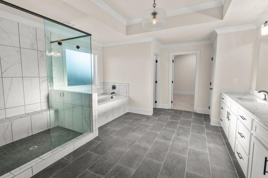 Furnished interior view inside a new home in , Flowery Branch (Image 15).