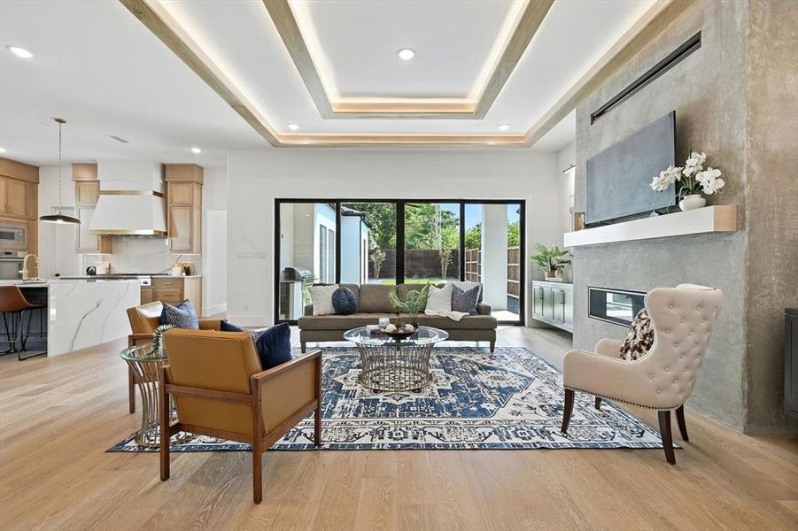 Furnished interior view inside a new home in , Dallas (Image 5). Furnished interior view inside a new home in , Dallas (Image 5).