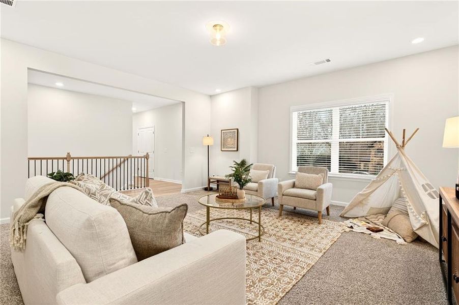 Furnished interior view inside a new home in River Rock, Ball Ground (Image 40).