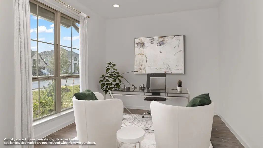 Furnished interior view inside a new home in Legacy, League City (Image 4).