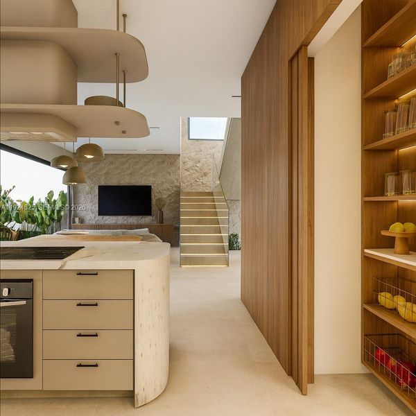 Furnished interior view inside a new home in , Hollywood (Image 5).