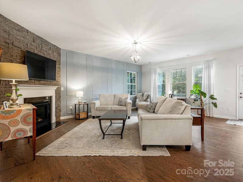 Furnished interior view inside a new home in Estates at Arlington Woods, Mint Hill (Image 26).