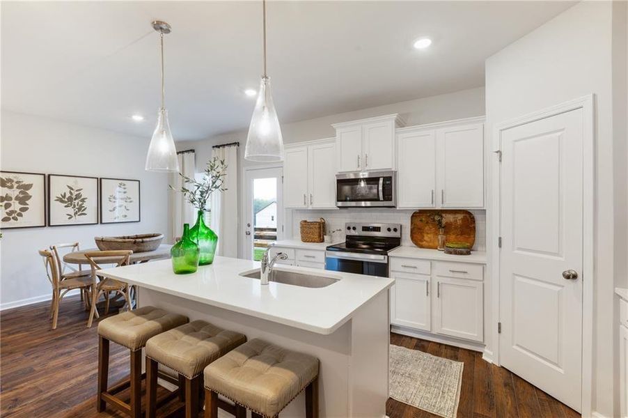 Furnished interior view inside a new home in , Conyers (Image 8).