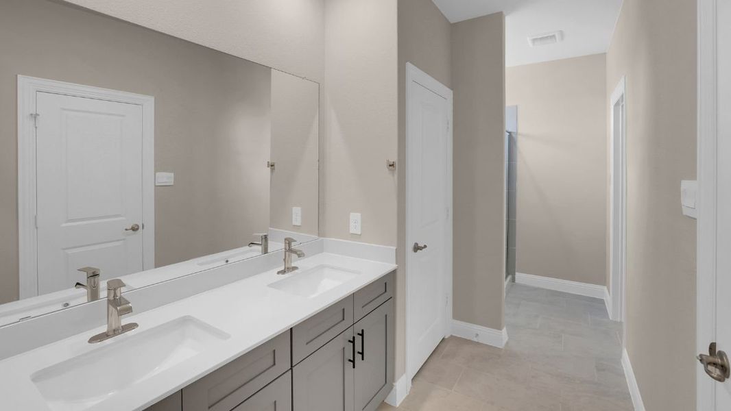 Furnished interior view inside a new home in The Avenue, Allen (Image 10).