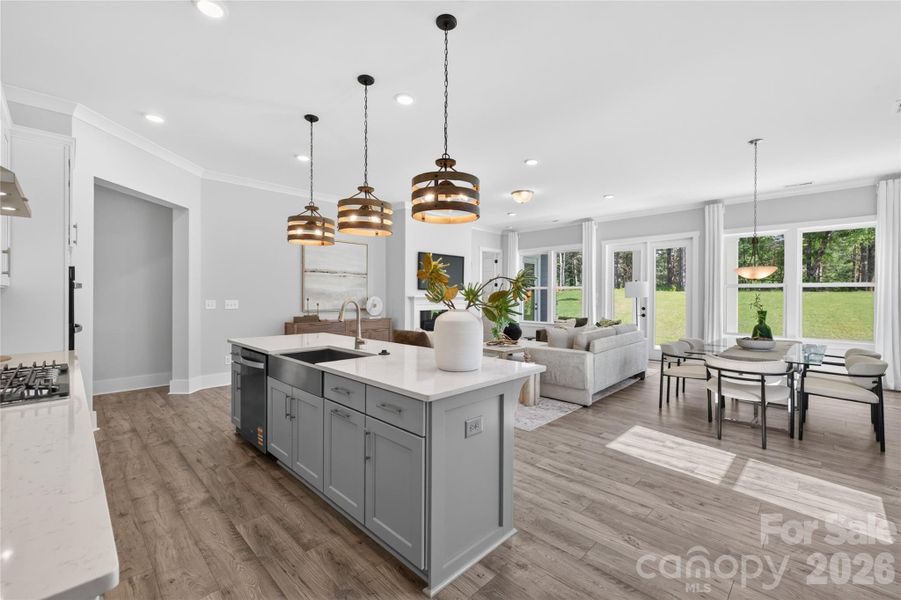 Furnished interior view inside a new home in Edgewater Lakeview On Your Lot, Lancaster (Image 8).