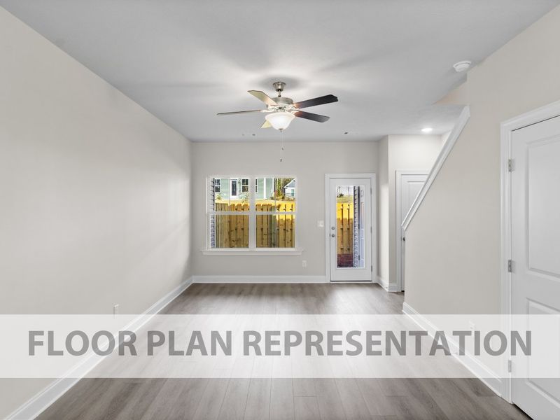 Athens Plan Living Room (Alt View) | Ivey Homes