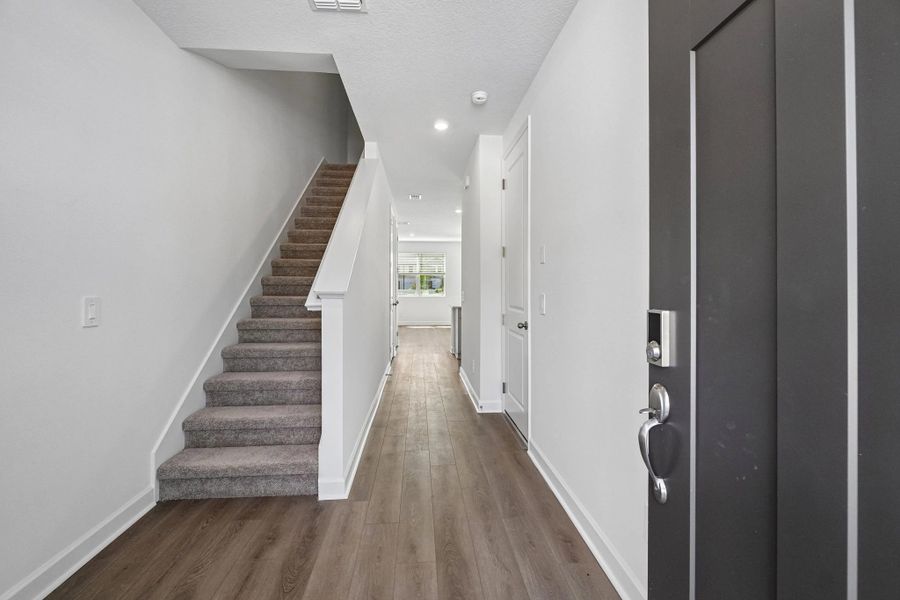 Foyer into the townhome